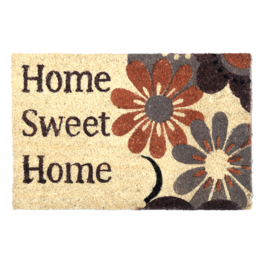 FESTETT KÓKUSZ LÁBTÖRLŐ "SWEET HOME" 60X40CM