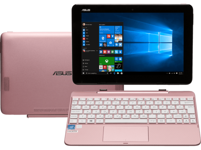 Transformer Book pink-arany 2in1 eszköz T101HA-GR033T (10,1/Intel Atom/4GB/128GB/Windows 10)