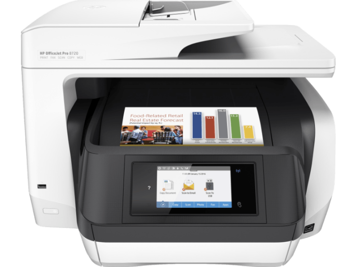 OfficeJet Pro 8720 multifunkciós nyomtató Wifi,LAN,Duplex (D9L19A)