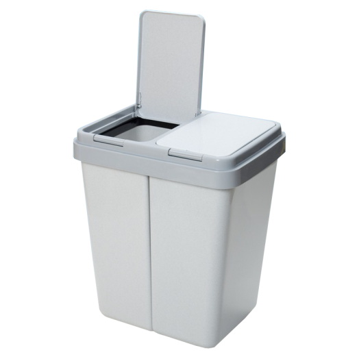 SZEMETES SZELEKTÍV DUO-BIN 2X25L    DÍSZDOBOZOS 540X325 -290 CM