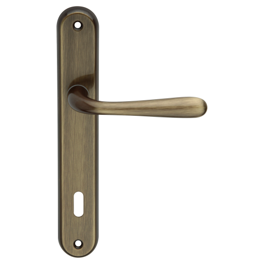 AJTÓKILINCS CZ 90MM ANTIKOLT RÉZ KAROL