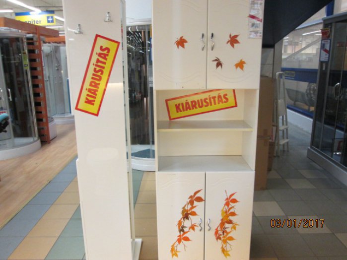 *FIRENZE FSZ.ÁLLÓSZEKRÉNY 4 AJTÓS 62,4×185×30 CM MDF AJTÓ Outlet