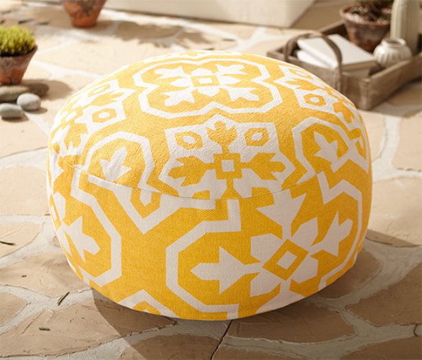 Puff ülőke, sárga