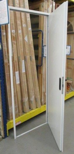 ZK FEHÉR AJTÓELEM 750X2000MM DIN JOBBOS/BALOS SAROKTOK+KILINCS Outlet