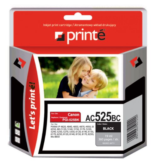 Printé patron AC525BC (Canon PGI-525BK) fekete