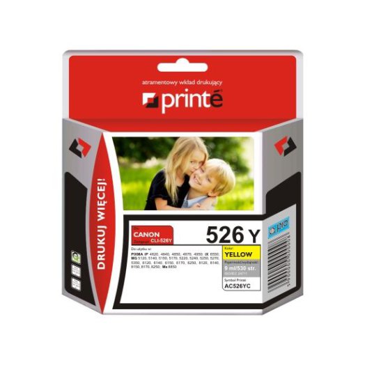 Printé patron AC526YC (Canon CLI-526Y) sárga
