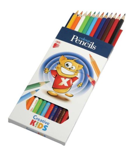 Színes ceruza, 12 db-os készlet, hatszögletű, Creative Kids ICO