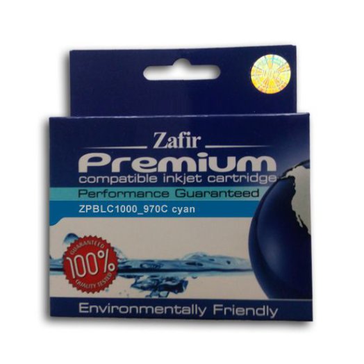Zafír patron ZPBLC1000_970C (Brother LC1000/970C) kék