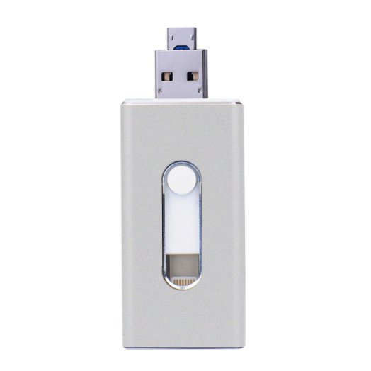 Quazar iStorer 16 GB külső memória iPhone-hoz és iPad-hez, ezüst