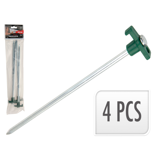 SÁTORCÖVEK 4DB-OS 25CM FÉM VÁZAS