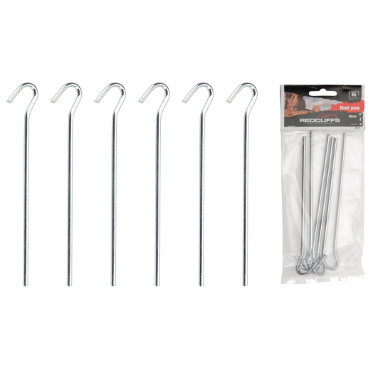 SÁTORCÖVEK 6DB-OS 18CM FÉM VÁZAS