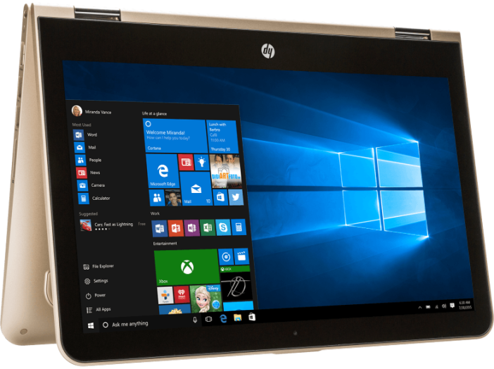 x360 Y7W35EA notebook (15,6" Full HD/Core i3/4GB/500 GB + 8GB SSD/Windows 10)