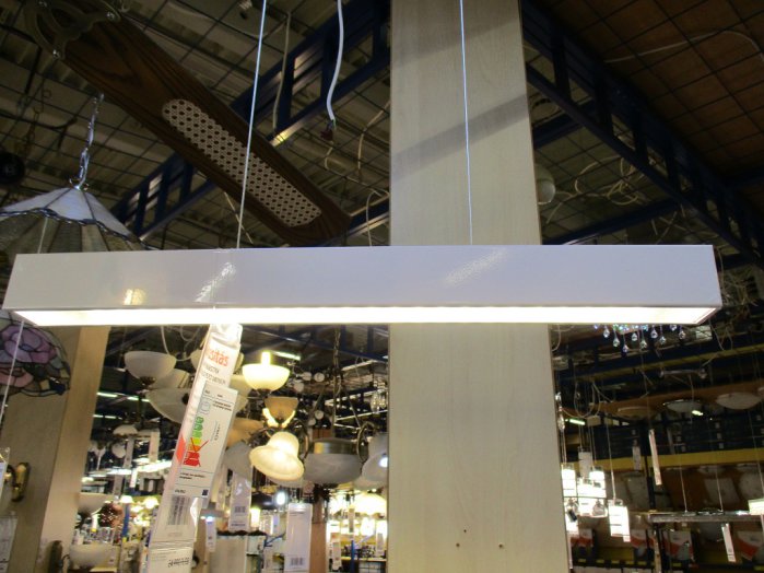 COLLADA FÜGGESZTÉK 2X6W 12LED FE/EZ 68X6CM  EZÜST                       Outlet