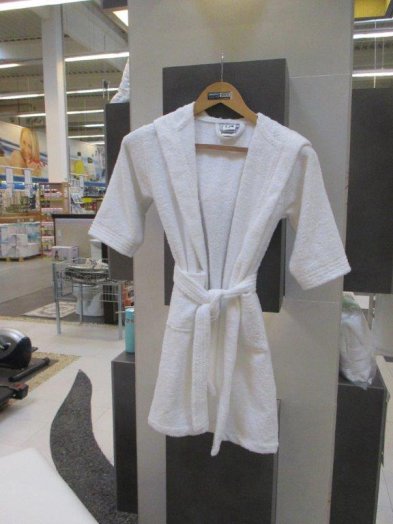 FÜRDŐKÖNTÖS 134 FEHÉR KAPUCNIS 100% PAMUT Outlet