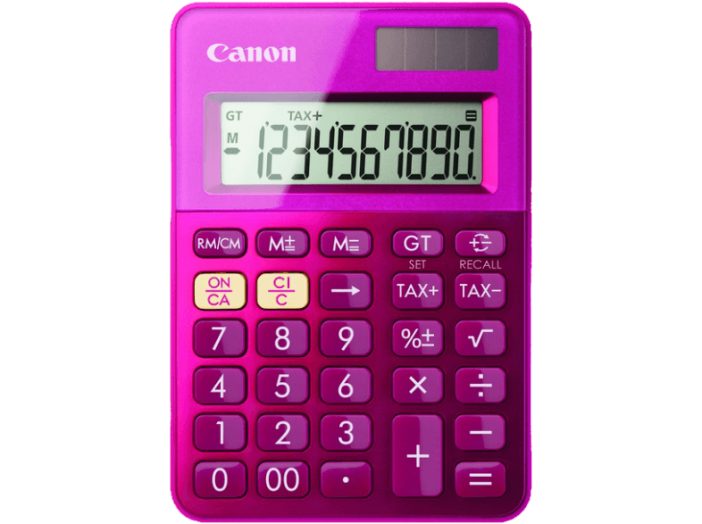 LS-100 pink mini számológép