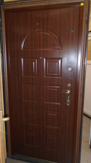 ACÉL BIZTONSÁGI BEJÁRATI AJTÓ BAL 96X205CM KÜLTÉRI VILÁGOS DIÓ RA12 Outlet
