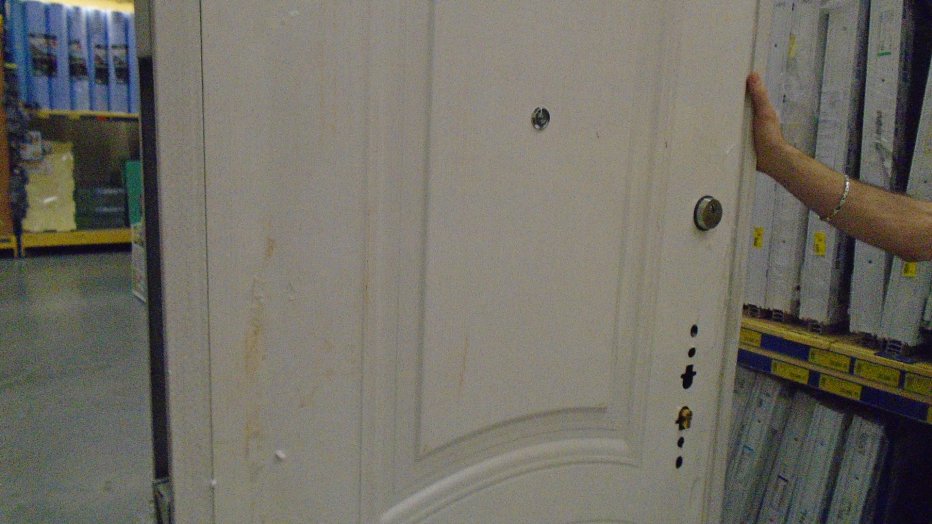 ACÉL BIZTONSÁGI BEJÁRATI AJTÓ BAL 95X205CM KÜLTÉRI FEHÉR RA13 Outlet