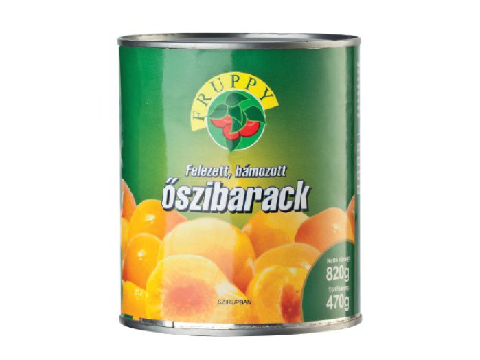 Fruppy felezett őszibarackbefőtt