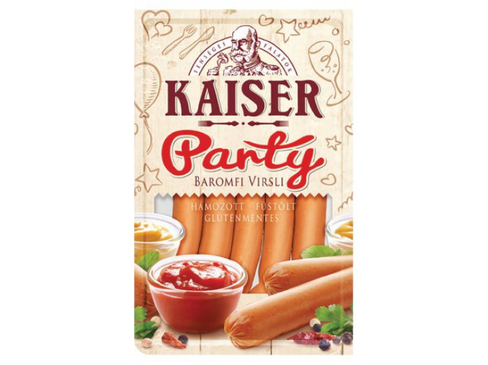 Kaiser Party vagy baromfi frankfurti virsli