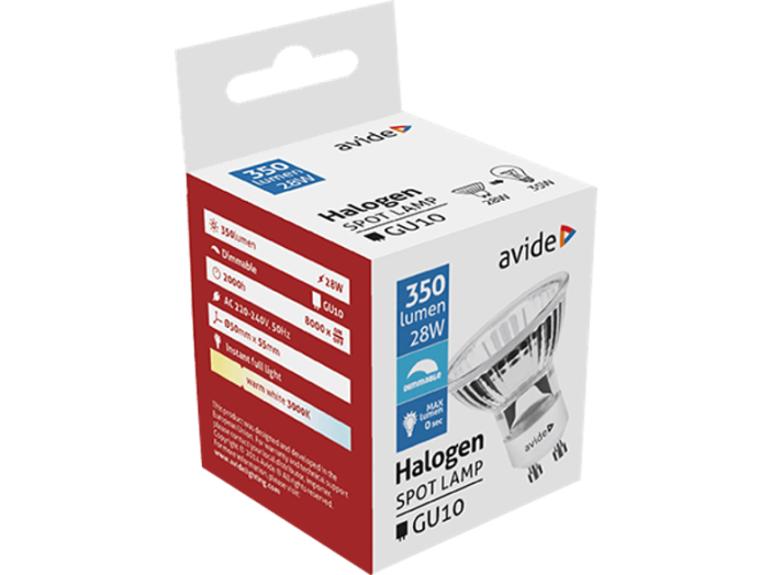AHGU10WW-28W Halogén GU10 28W