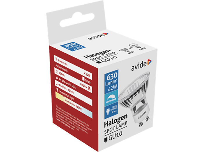 AHGU10WW-42W Halogén GU10 42W