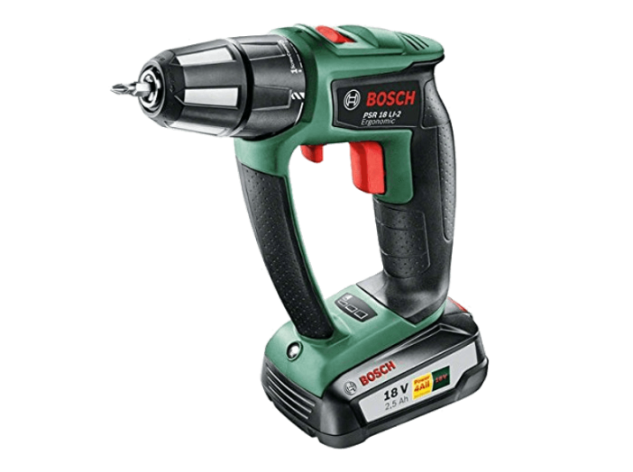 PSR 18 LI-2 Ergonomic lítium-ion akkus fúrócsavarozó, 2,5Ah, kofferben