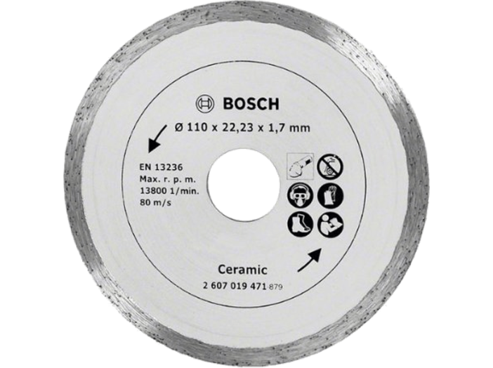 Gyémánt darabolótárcsa csempéhez, 110 mm