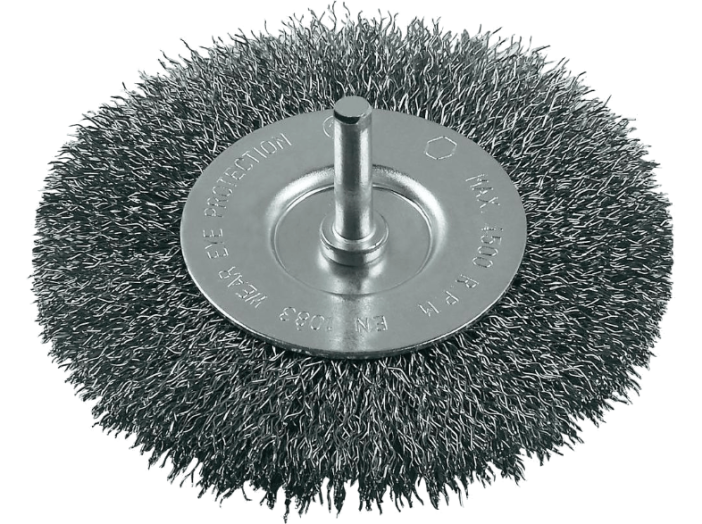 Korongkefék fúrógépekhez  hullámosított drót, 100 mm