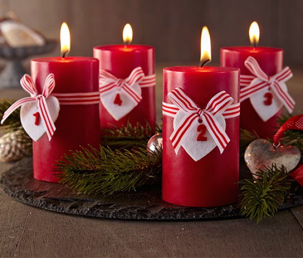 4 adventi gyertya szettben