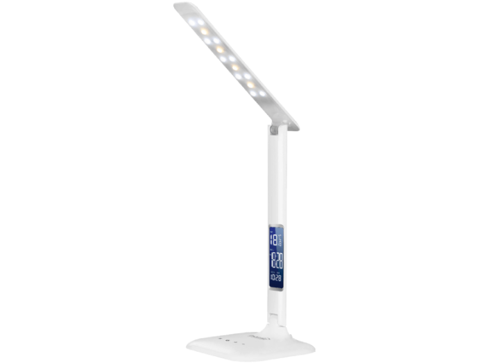 LA 5 LED-es asztali lámpa órával