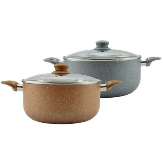 LÁBAS GRANITE 4,5L FEDŐVEL 24CM TAPADÁSMENTES BEVONATTAL