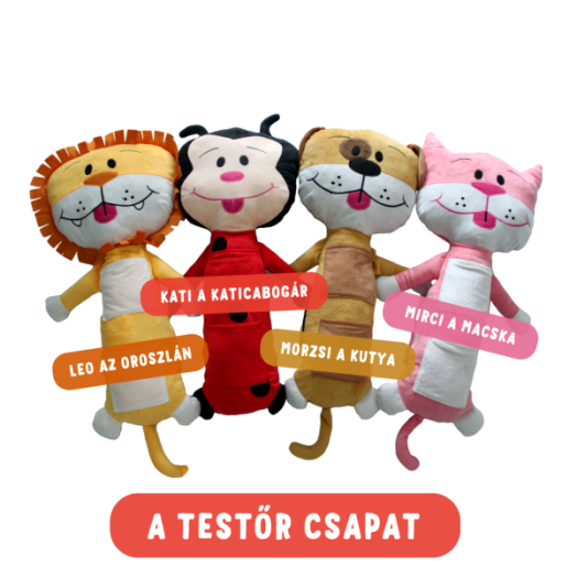 BIZTONSÁGI ÖVRE SZERELHETŐ PLÜSS ÁLLAT