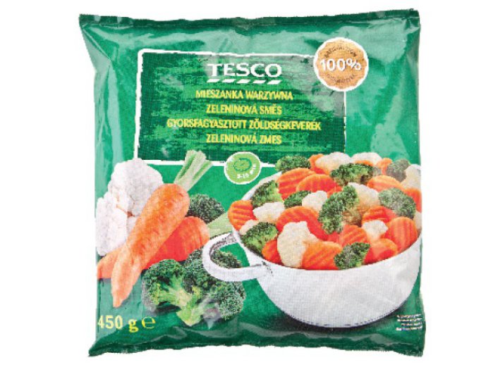 Tesco sárgarépa-, karfiol-, brokkolikeverék