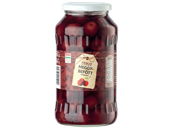 Tesco magozott meggybefőtt