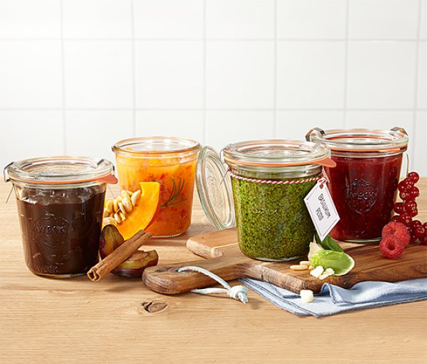 4 befőttesüveg szettben, 290ml