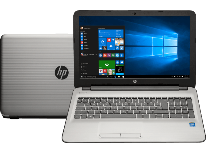 HP 15-ay001nh X3N67EA ezüst notebook (15,6" Full HD matt/Core i3/4GB/500 GB HDD/Windows 10)