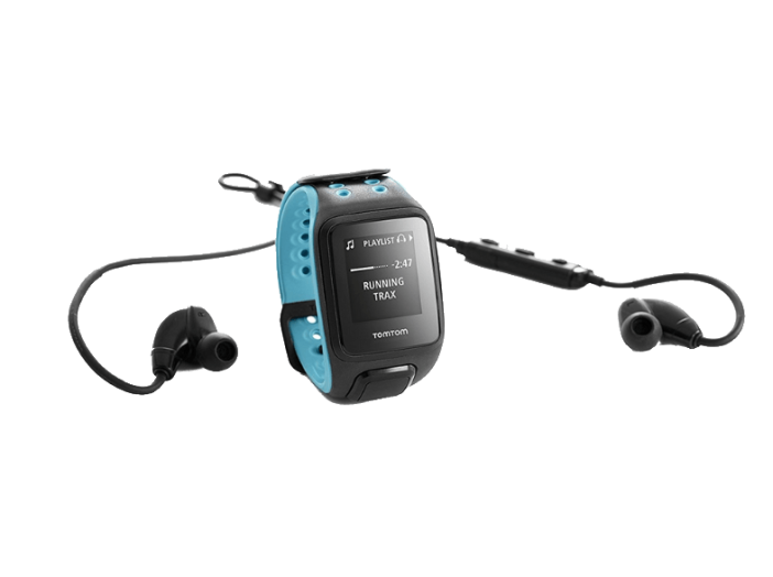 Runner 2 Cardio + Music + Headset sötét - világoskék "L" méret