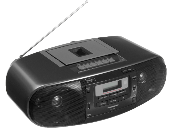 RX-D 55 AEG-K CD-s rádiómagnó, fekete