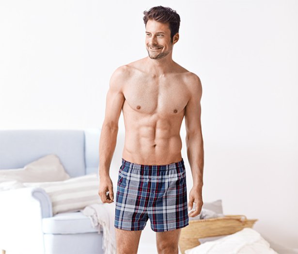 2 férfi flanel boxer alsó szettben