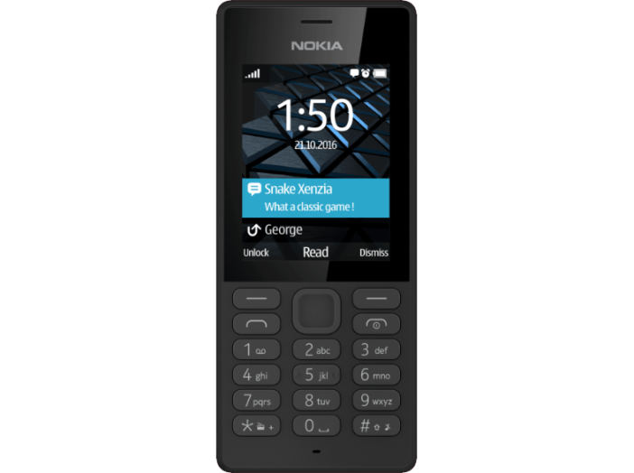150 Dual SIM fekete kártyafüggetlen mobiltelefon