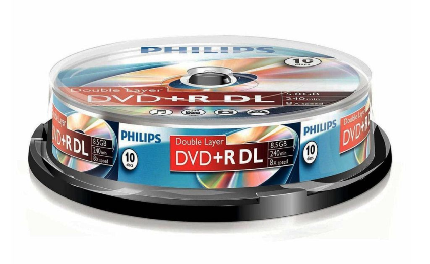 Philips DVD+R85DLCB*10cake-box Dual Layer 8x