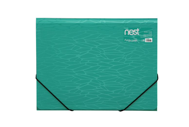 FOLDERMATE Nest Gumis pólyás irattartó mappa, A4 kék
