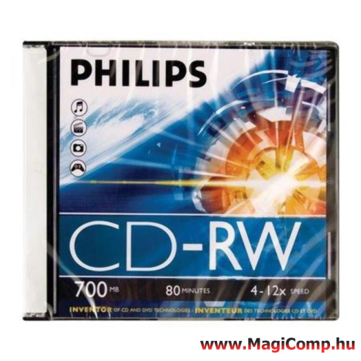 Philips CD-RW80 12x újraírható