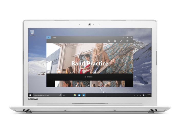 IdeaPad 510 fehér notebook 80SV009PHV (15,6" Full HD/Core i7/4GB/1TB/GT940MX 4GB VGA/DOS)