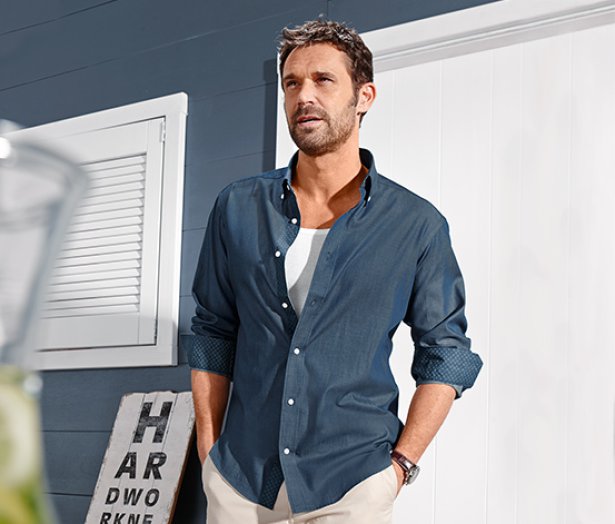 Férfi chambray ing