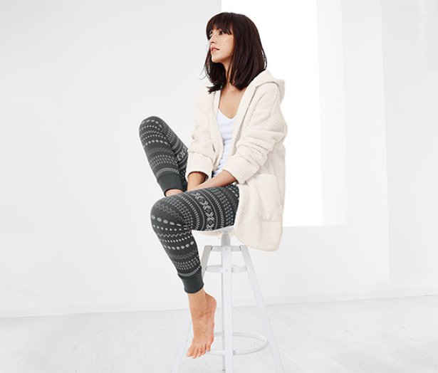 Női leggings, norvégmintás