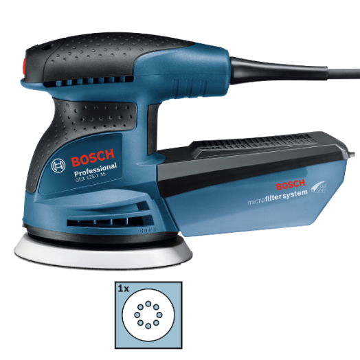 BOSCH EXCENTERCSISZOLÓ 250W 125MM GEX 125-1 AE