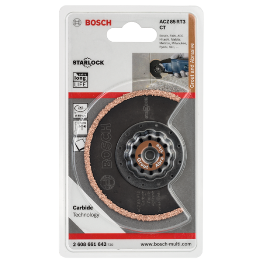 BOSCH FŰRÉSZLAP HABARCS+ABRAZÍV,STARLOCK ACZ85 RT3 85MM