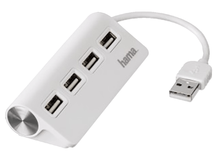 fehér 4 portos USB 2.0 HUB (12178)