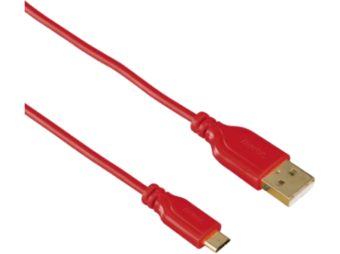 Micro USB piros adatkábel 0,75m (135703)